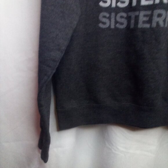 Sisterhood Sweatshirt S Women Long Sleeve Dark Gray - Picture 7 of 13